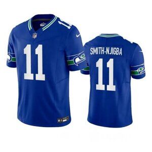 Mens Youths  Kids Jaxon Smith-Njigba Royal Stitched Jersey Vapor